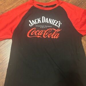Jack Daniels x Coca-Cola half sleeve shirt.